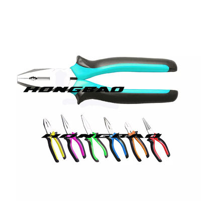 লং নোজ ইলেক্ট্রিশিয়ান ইনসুলেটেড কম্বিনেশন প্লায়ার ড্রপ নকল নরম হ্যান্ডেল 6&quot; 7&quot; 8&quot; ইউরোপীয়