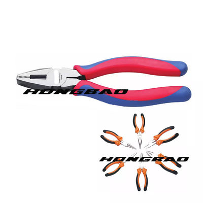 ছোট স্ট্যান্ডার্ড ইনসুলেটেড কম্বিনেশন প্লায়ার ইয়েলো ড্রপ নকল এরগোনোমিক্স সফট গ্রিপ 6" 7" 8"