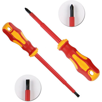 7 12 13 পিস 1000V PH PZ Vde স্ক্রু ড্রাইভার সেট সহ কেস স্লিম ইলেকট্রিশিয়ান ইনসুলেটেড সোজা স্লটেড