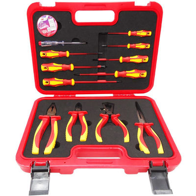 22 Pcs প্যাক আরামদায়ক নরম গ্রিপ হ্যান্ডেল 1000V VDE টুল সেট এসি বৈদ্যুতিক প্লায়ার