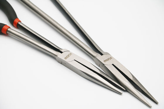 16&quot; 90 ডিগ্রি বাঁকানো সুই নাকের প্লায়ার্স লম্বা নাকের কোণযুক্ত ক্লিপ বক্ররেখা