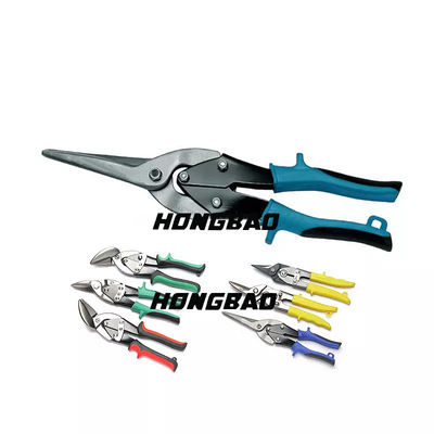 9 10&quot; ছোট হাতের জন্য এভিয়েশন স্নিপস প্লাস্টিকের টিন বাম ডান সোজা