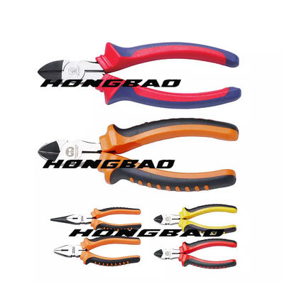 ডায়াগোনাল ইনসুলেটেড কম্বিনেশন প্লায়ার 6&quot; 7&quot; 8&quot; 6-1/2 লং নোজ প্লায়ার 4 জার্মানি জার্মান