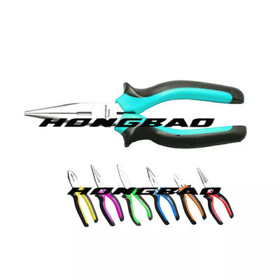 লং নোজ ইলেক্ট্রিশিয়ান ইনসুলেটেড কম্বিনেশন প্লায়ার ড্রপ নকল নরম হ্যান্ডেল 6&quot; 7&quot; 8&quot; ইউরোপীয়