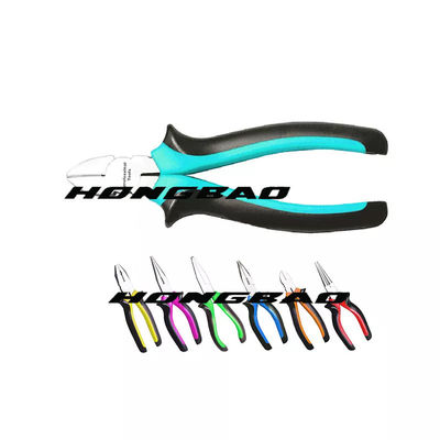 লং নোজ ইলেক্ট্রিশিয়ান ইনসুলেটেড কম্বিনেশন প্লায়ার ড্রপ নকল নরম হ্যান্ডেল 6&quot; 7&quot; 8&quot; ইউরোপীয়