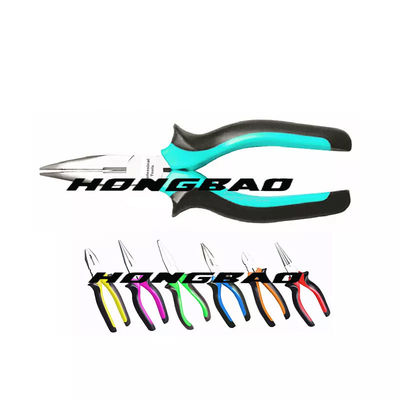 লং নোজ ইলেক্ট্রিশিয়ান ইনসুলেটেড কম্বিনেশন প্লায়ার ড্রপ নকল নরম হ্যান্ডেল 6&quot; 7&quot; 8&quot; ইউরোপীয়