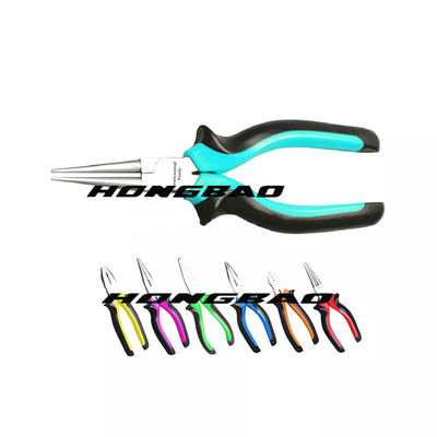 লং নোজ ইলেক্ট্রিশিয়ান ইনসুলেটেড কম্বিনেশন প্লায়ার ড্রপ নকল নরম হ্যান্ডেল 6&quot; 7&quot; 8&quot; ইউরোপীয়
