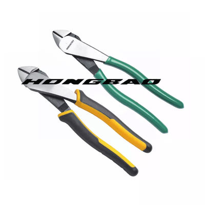 সাইড কাটিং ডায়াগোনাল প্লায়ার্স 1000v 180mm 6" বেন্ট অ্যাঙ্গেল হেড বডি নোজ 8 11 " স্লিন্ডার হেড