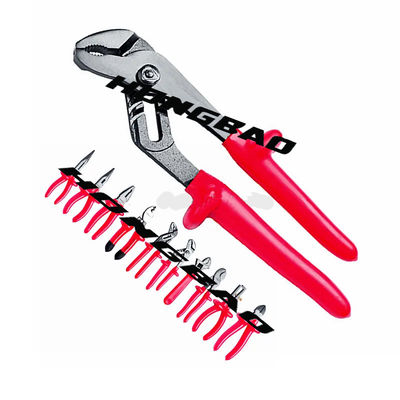 9-1/2&quot;1000 V ভোল্টেজ ইনসুলেটেড ডিপড হ্যান্ডেল গ্রিপ D4 ওয়াটার পাম্প প্লায়ার্স 1000V হেভি ডিউটি ​​প্লাম্বিং টুল ওয়াটার পাম্প প্লায়ার