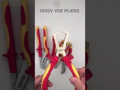 1000v VDE ইনসুলেটেড টুলস AWG 22 18 14 ওয়্যার ক্রিম্পিং প্লায়ার্স CRV 6