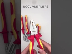 1000V Vde হ্যান্ড টুল সেট 200mm 8 ইঞ্চি ইনসুলেটেড ওয়্যার স্ট্রিপিং প্লায়ার্স কেবল ক্রাইম্পিং